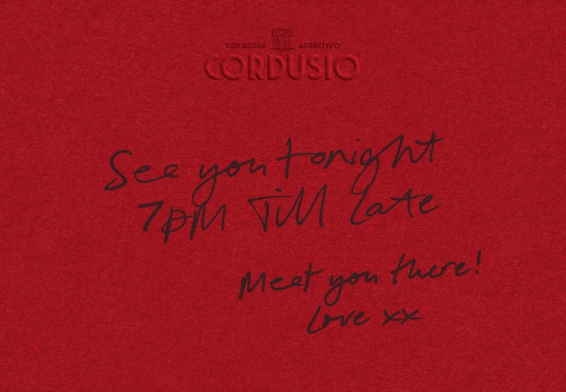 Cordusio red berry aperitivo bottle
